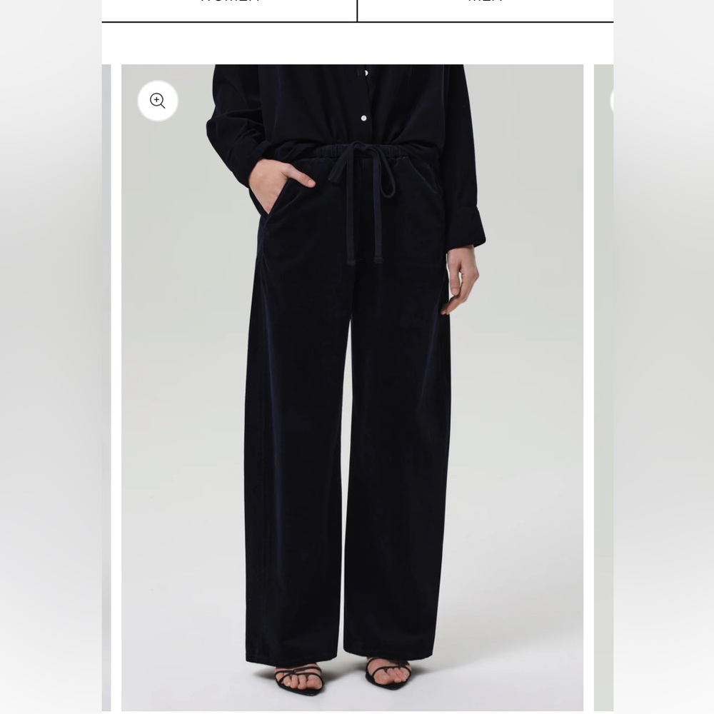 Citizens of Humanity pull on cord aurora pants navy size XS
